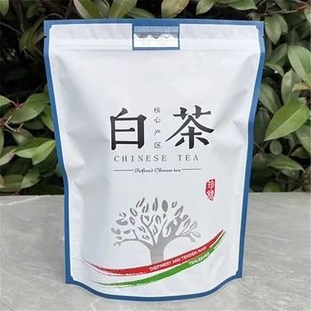 250 г китайского белого чая Fuding BaiHao YinZhen в пакетиках на молнии оптом Упаковка ShouMei Bai Cha Подарочный пакет