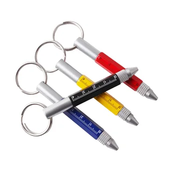 Многофункциональная мини-шариковая ручка Металлический материал Высококачественный стилус Шариковая сенсорная ручка Отвертка Металлическая мини-ручка 5 в 1 Ручки для инструментов